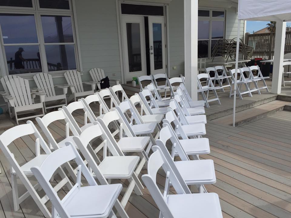 White Resin Chairs photo 1