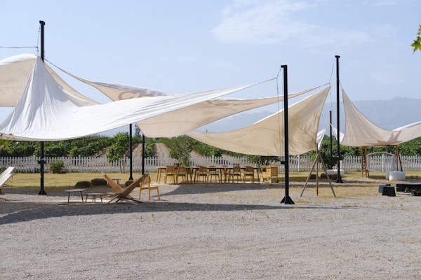 Shade sail rental for outdoor wedding — Gulf Coast Event Rentals North Florida
